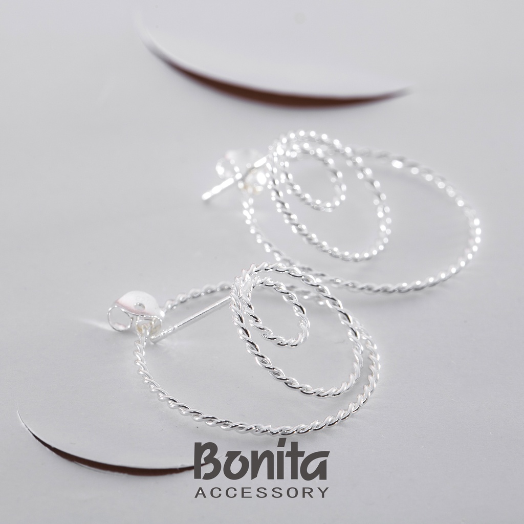 Bonita漣漪純銀耳針耳環