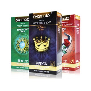 岡本 皇冠型10片裝 超薄柔軟 Okamoto 衛生套 保險套 【DDBS】