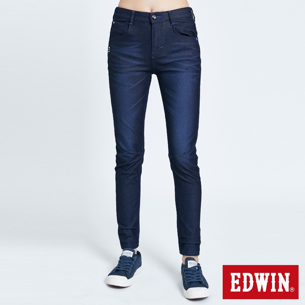 EDWIN 迦績E-F3D立體牛仔褲(原藍色)-女款