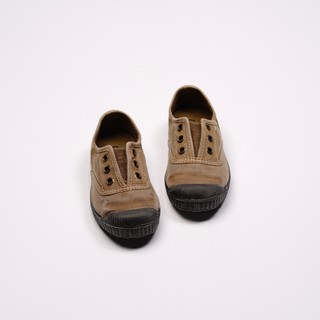 CIENTA 西班牙國民帆布鞋 U70777 46 駝色 黑底 洗舊布料 童鞋