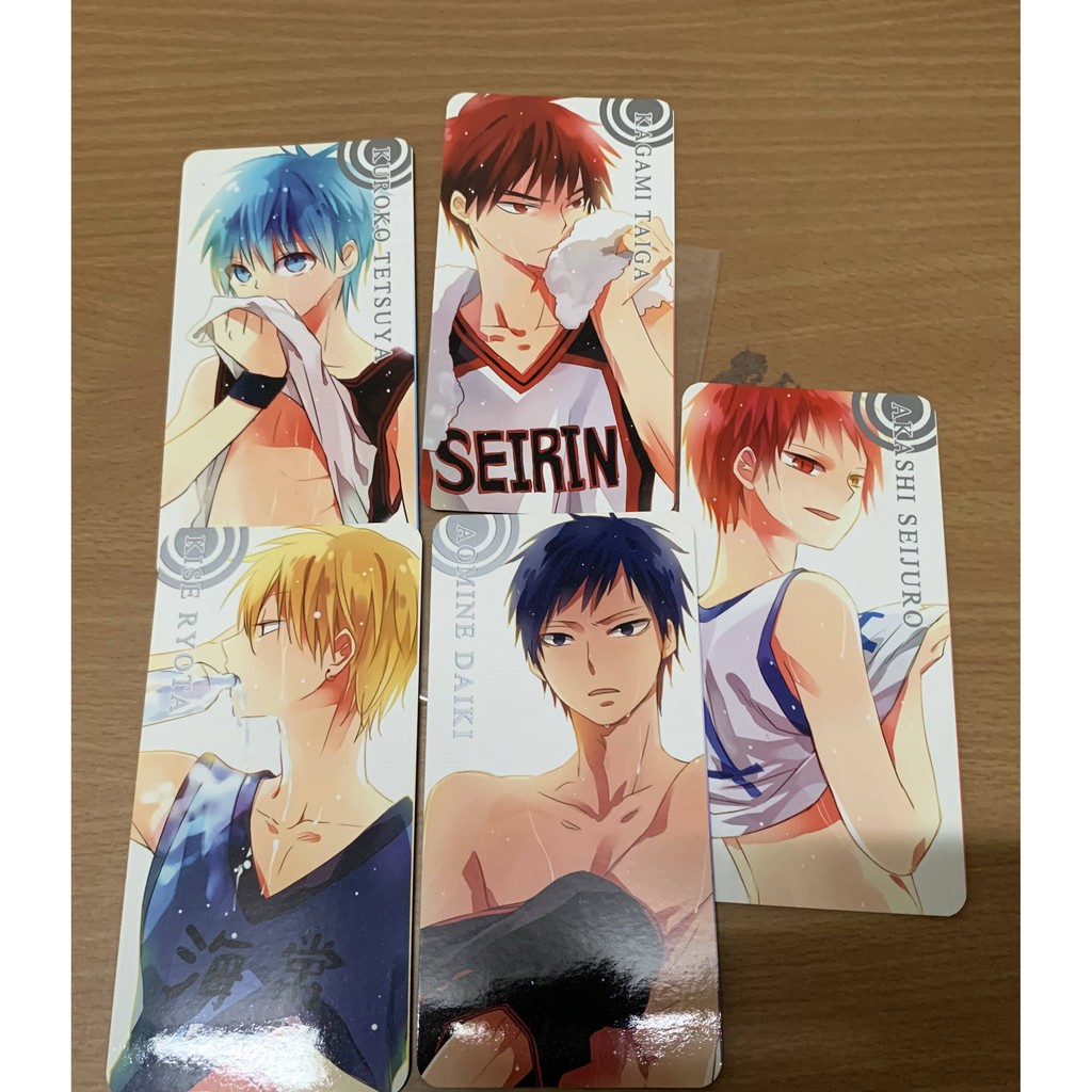 黑子的籃球同人小卡書籤韓國繪師奇蹟世代火神青峰黑子黃賴赤司 蝦皮購物