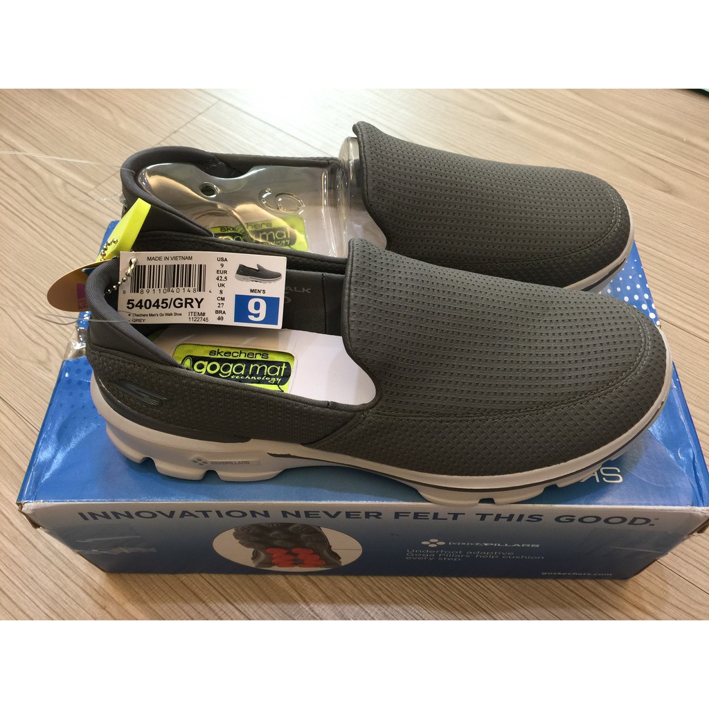 Costco好市多代購 Skechers Go Walk 3 健走系列 男休閒鞋 9號全新真品黑色灰色健走鞋現貨賠售