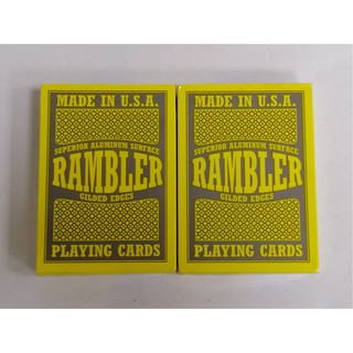 【USPCC 撲克】美國進口 RAMBLER 金邊撲克牌 黑封標-S1050405