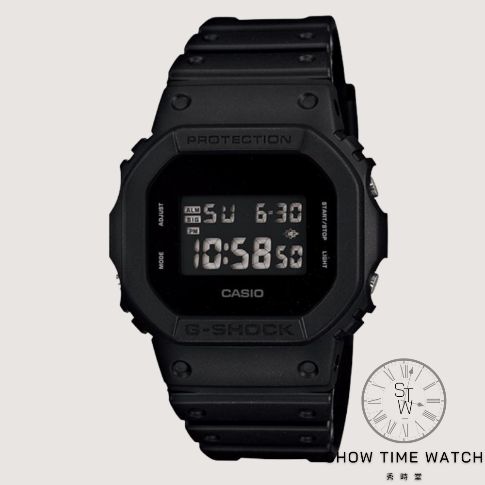 G-SHOCK 卡西歐 經典方形單顯示電子錶 / 消光黑  DW-5600BB-1 [ 秀時堂 ]