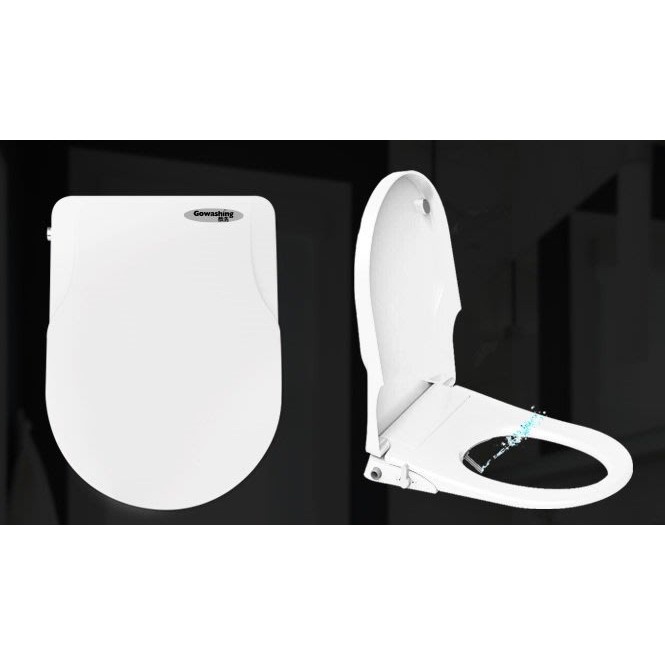 免運下標加送濾心 U型 D型 半圓形 歐規馬桶用 免插電緩降洗淨便座 單冷水免治馬桶座