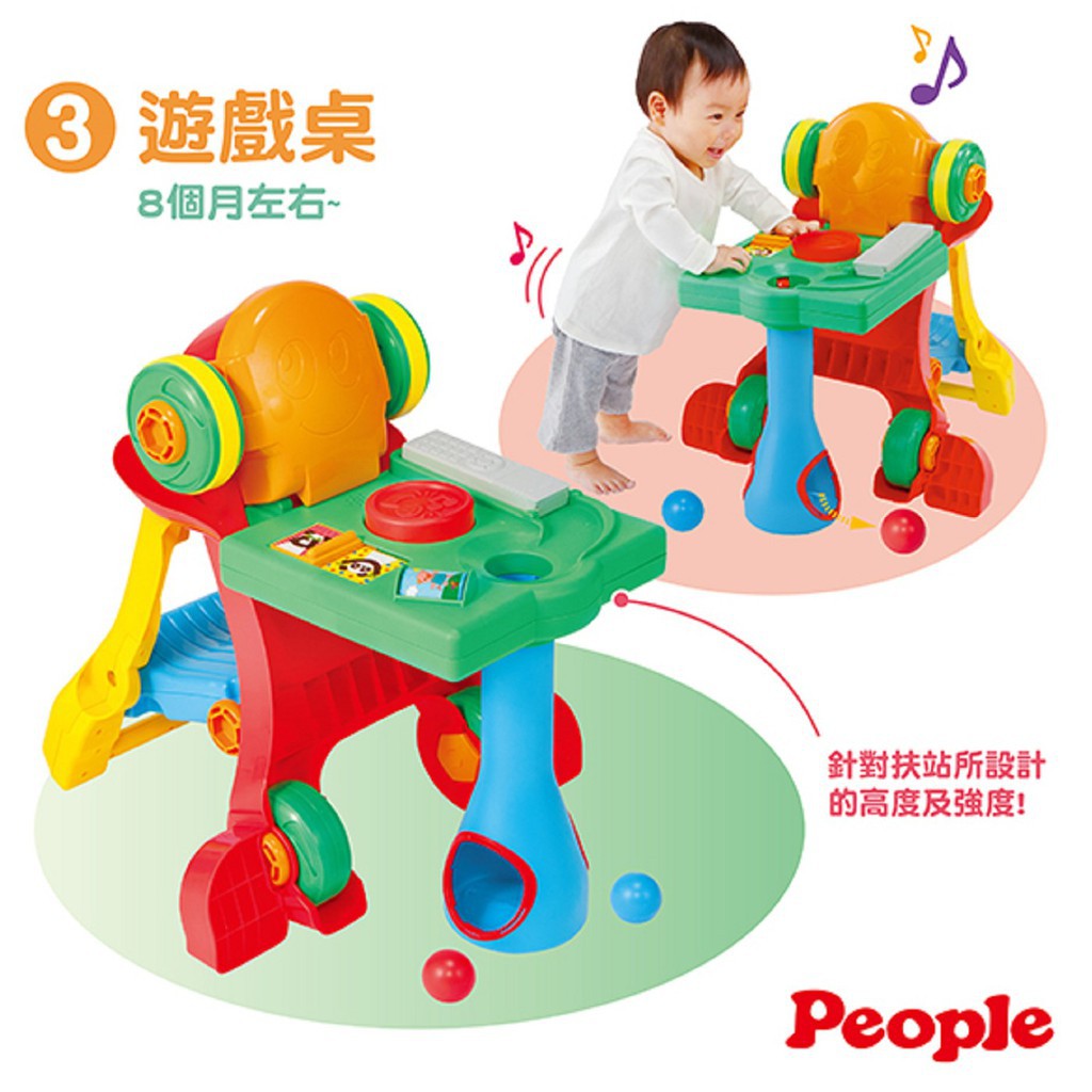 【育兒嬰品社】(預購)日本People 新5合1變身學步車/助步車