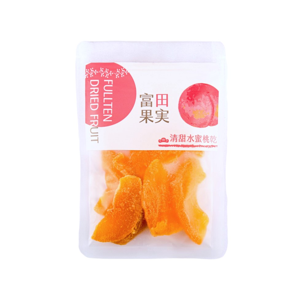 【富田果實】清甜水蜜桃(60公克/包)日式果乾/鮮桃乾/水蜜桃乾/水果乾/果乾/團購聖品