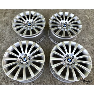 二手 中古鋁圈bmw 19吋5孔120 前後配原廠銀f01 F02 F07 F10 F11 E65 E66 蝦皮購物