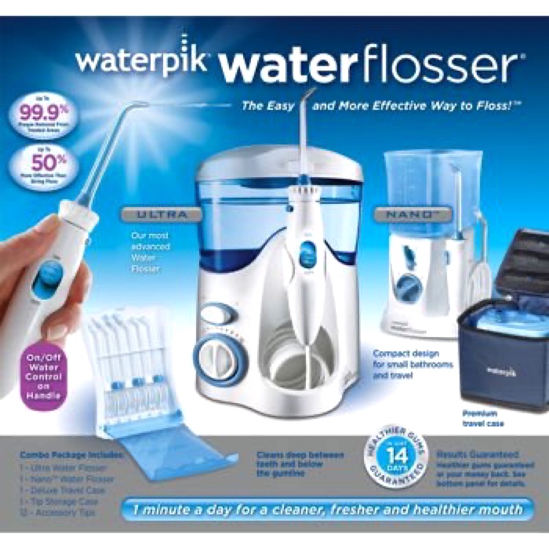 全新 Waterpik Ultra/Nano 沖牙機組合 Water Flosser Combo