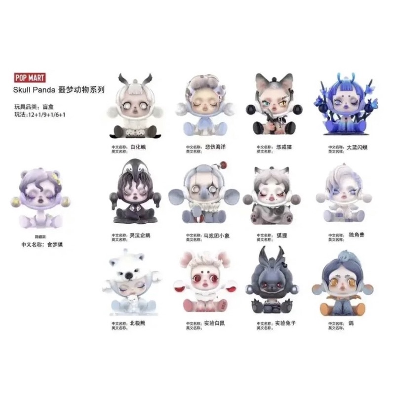 Skullpanda 食夢動物一中盒的價格推薦 22年10月 比價比個夠biggo