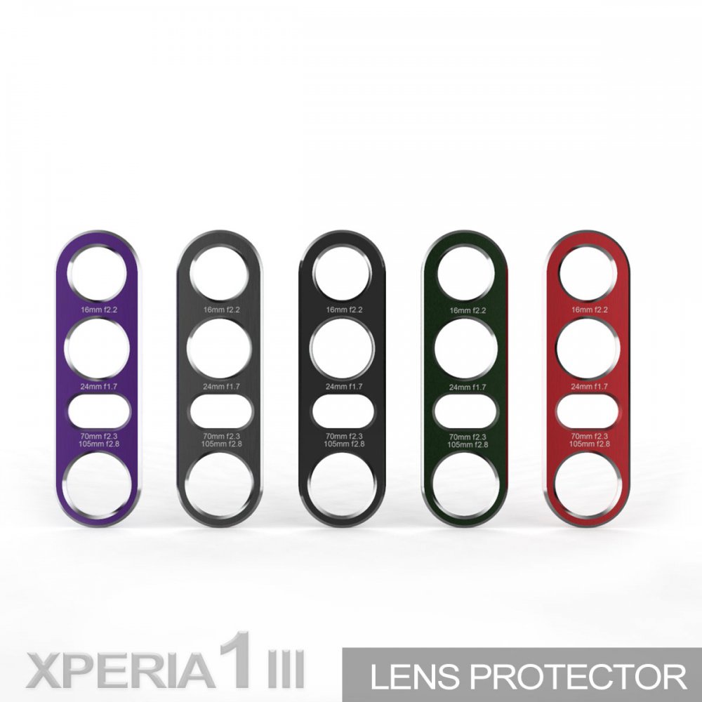 $新色深海綠$小魯人妻のalumania 日本設計限定 Sony Xperia 1 III 鏡頭金屬保護貼(HG)