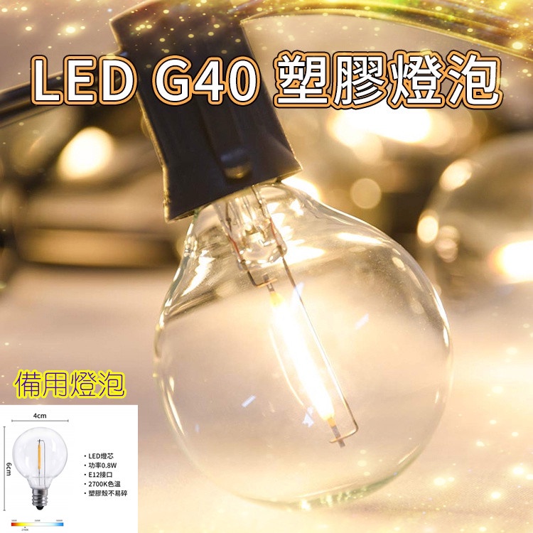 最新* G40 LED串燈燈泡-塑膠款 備用燈泡 燈串燈泡  替換燈泡  塑膠燈泡 珍珠燈 螢火蟲燈 裝飾燈 氣氛