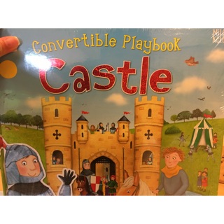 ｛全新英文童書｝大野狼書展 超有趣立體城堡遊戲書 Castle convertible playbook