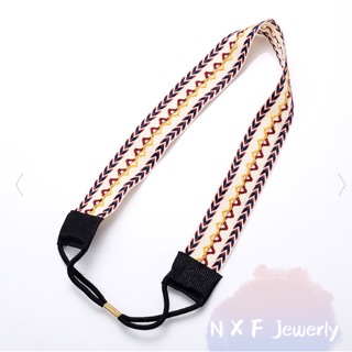 N X F Jewelry 民俗風幾何圖騰髮帶