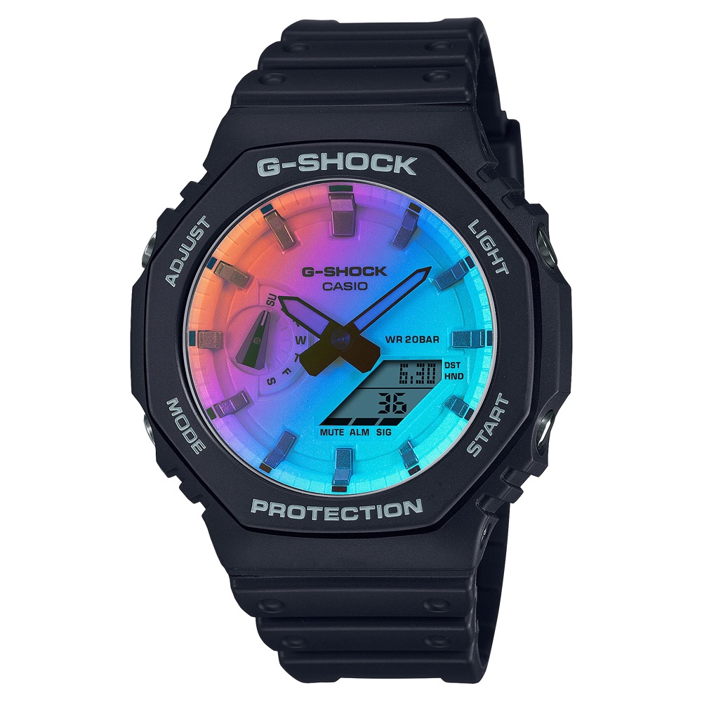 G-SHOCK / GA-2100SR-1A / 卡西歐 CASIO [ 官方直營 ] - 蒸鍍錶面 漸變色彩