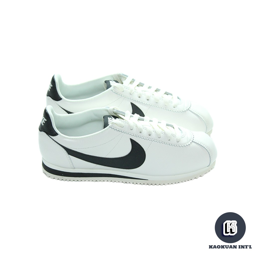 Nike Classic Cortez Leather 復古 阿甘 皮革 米白 黑 861535 104【高冠國際】