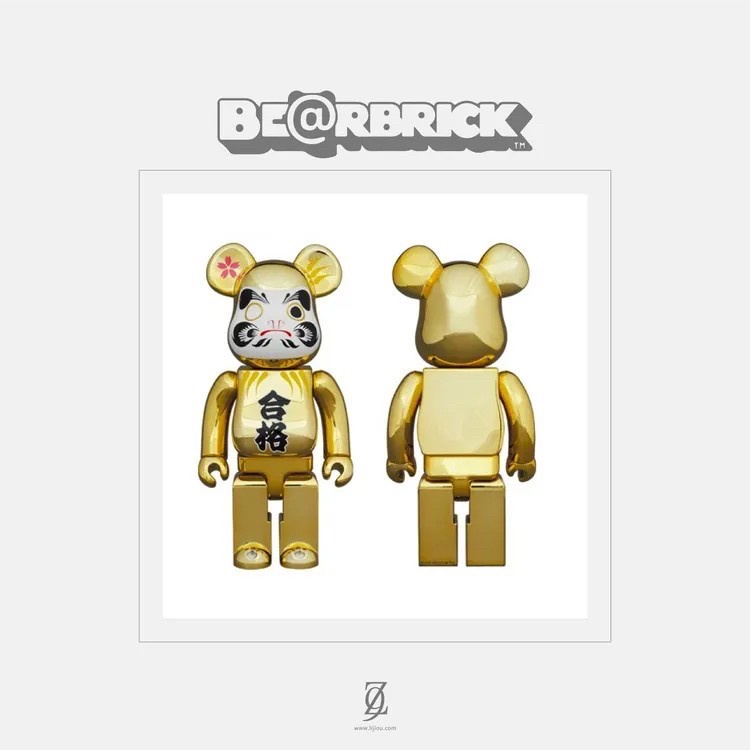 BE@RBRICK 合格達摩 金色電鍍 400% 現貨🔥