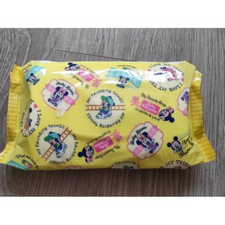 日本 迪士尼 米奇寶寶 米妮寶寶 嬰幼兒童 80枚 無香料 溼紙巾 濕紙巾 濕紙巾袋裝 三包~恩恩購物城~