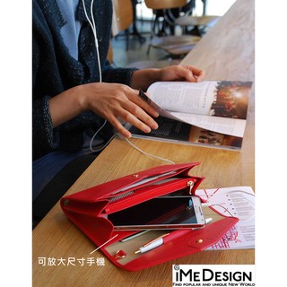 【iMe Design】質感 時尚 韓版 大容量 多功能皮包 (免費刻字)