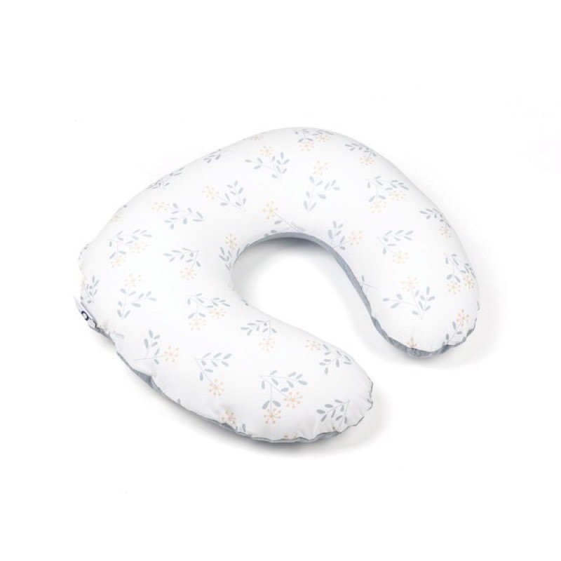 比利時Doomoo 有機棉哺乳枕/寶寶坐躺枕-春天藍