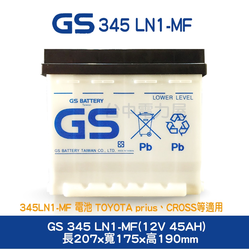 【台中電力屋】GS  345LN1 PRIUS 4代 ALTIS 12代 汽油版 豐田 TOYOTA