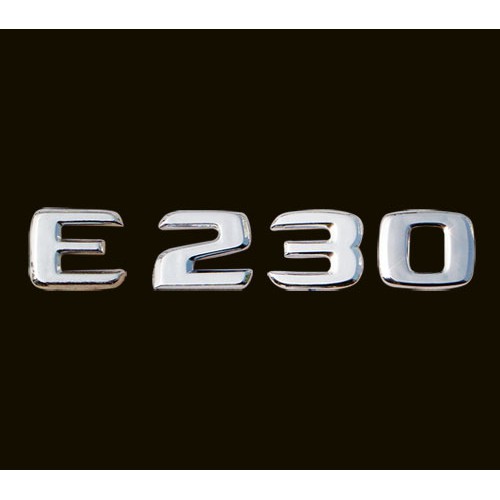 圓夢工廠 Benz 賓士 W210 E200 E220 E230 E240 鍍鉻銀 後車箱尾門字貼 同原廠字型 任一款