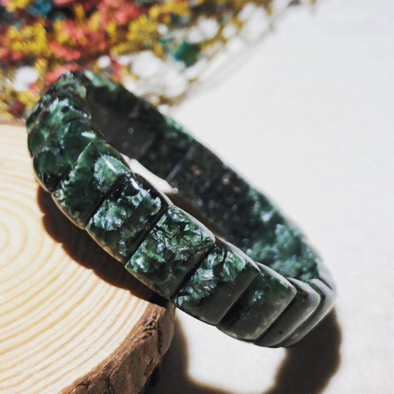 純天然💕高貴優雅的綠龍晶手排❤️龍紋清晰美麗