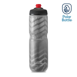 Polar Bottle 24oz 雙層保冷噴射水壺 Bolt 灰-銀 / 公路車 自行車 腳踏車 保冷水壺