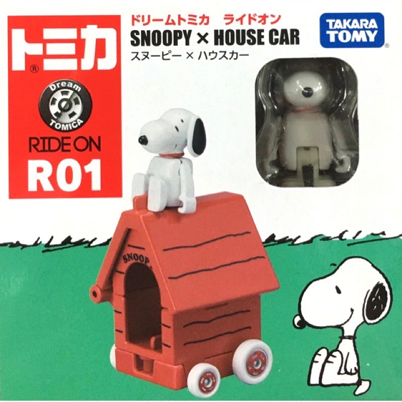 現貨TOMICA 多美小汽車 R01 TM騎乘系列-史努比SNOOPY