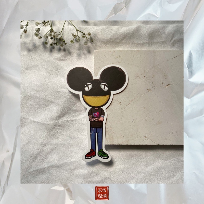 Zealous Life Dj Deadmau5 鼠爺 防水貼紙 電子音樂 Edm 蝦皮購物