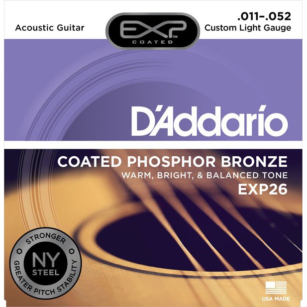 D'Addario EXP26 11-52 木吉他弦 Phospher Bronze 磷青銅【桑兔】