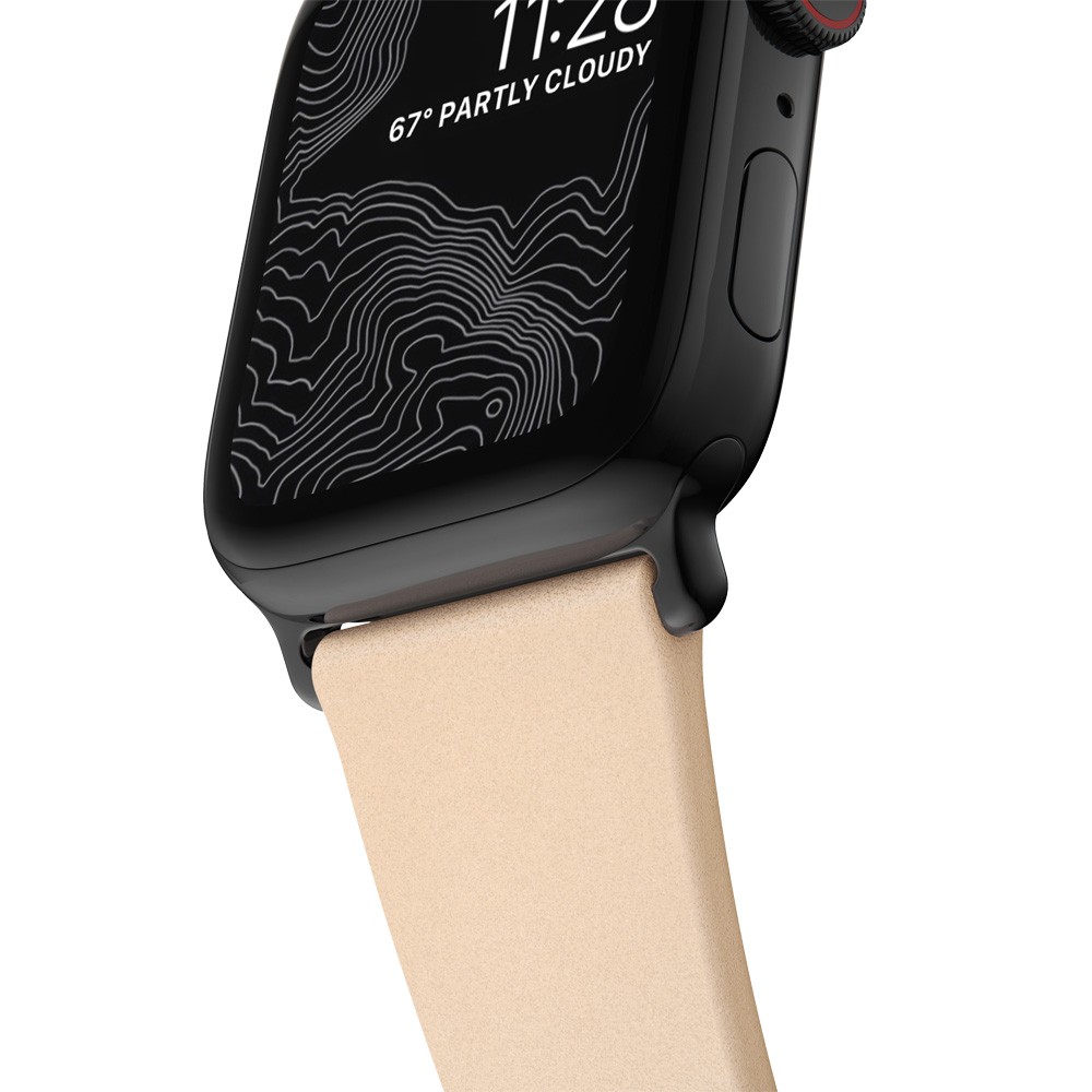NOMAD】美國HORWEEN Apple Watch專用自然原色皮革錶帶-摩登黑-38/40/41mm｜台灣總代理| 蝦皮購物