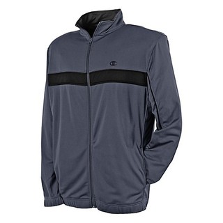 Champion USA【灰色．S4561運動外套Training Jacket】Double Dry吸排技術