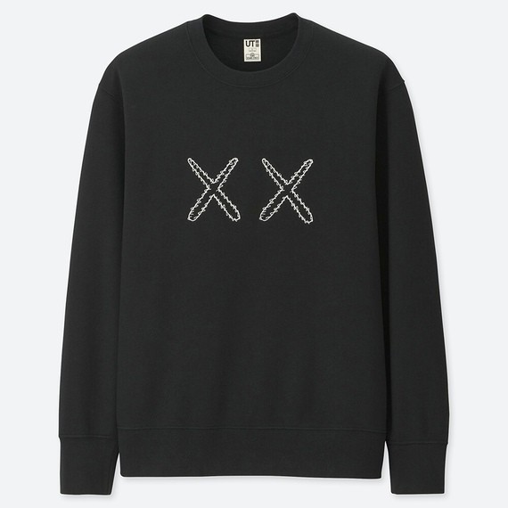Bn超級邦妮 Uniqlo X Kaws 大學t 黑色logo 長袖長t Tee Ut 芝麻街優衣庫 蝦皮購物