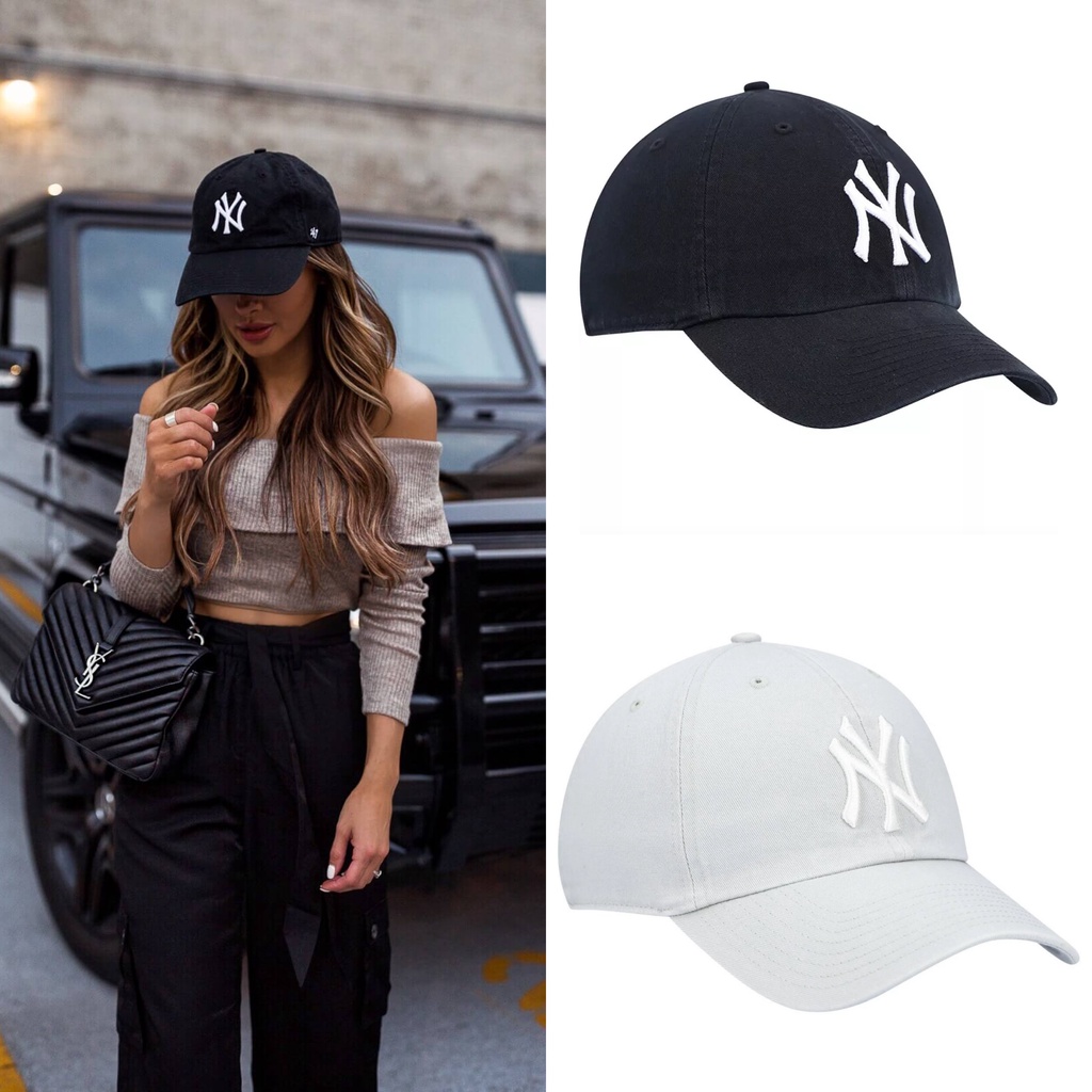 [現貨]美國代購 '47 Brand Gray New York Yankees 洋基 洋基帽可調整式鴨舌棒球帽子灰/黑