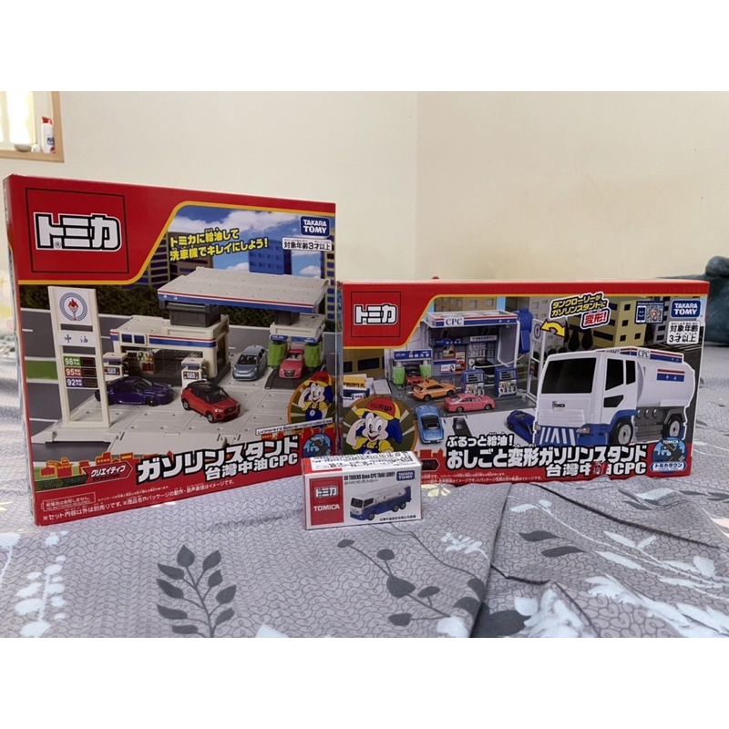 現貨 現貨 現貨 Tomica CPC台灣中油 會場限定車 CPC台灣中油油罐車➕加油站場景➕變形加油站