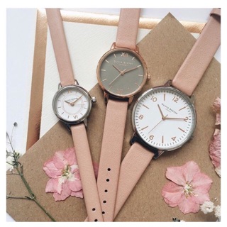 現貨全新Olivia burton 粉紅皮錶帶綠面手錶