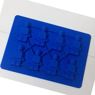 8孔 機器人 製冰盒 蛋糕模具 巧克力模具 矽膠模具 手工皂模具 果凍模具
