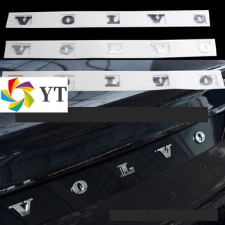 VOLVO字母車貼 後尾箱車標 XC60 S40 S60 XC90 S90富豪改裝車標黑色銀色 尾標後標