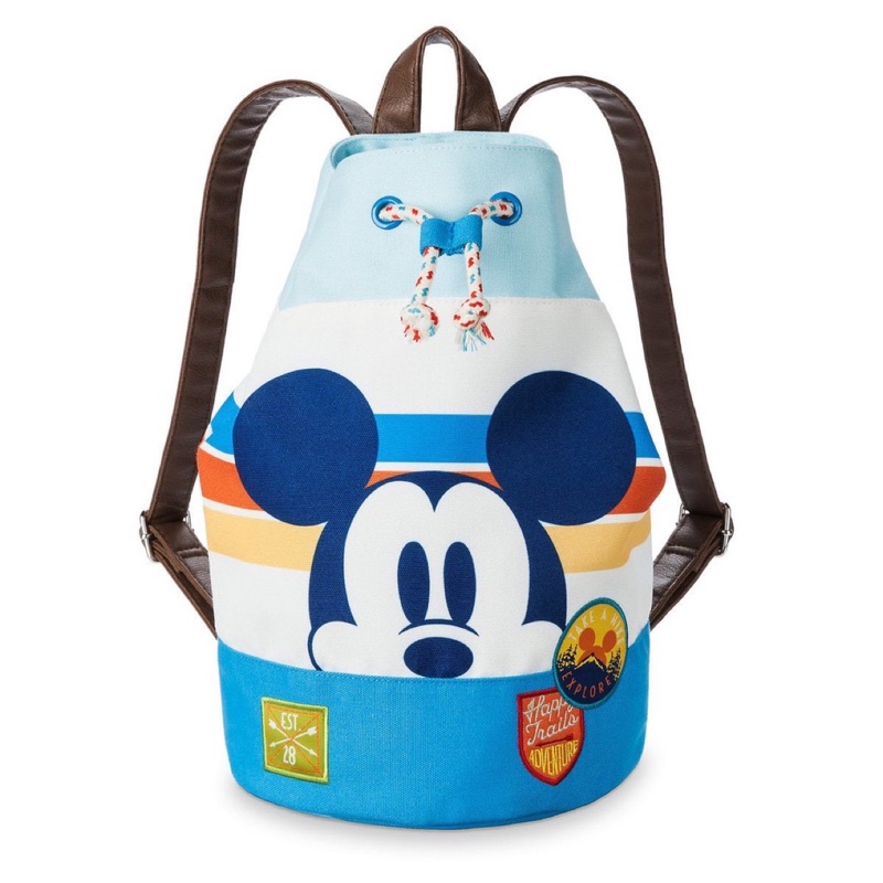 現貨🌟 香港 迪士尼Disney 可愛米奇帆布束口水桶後背包/游泳包