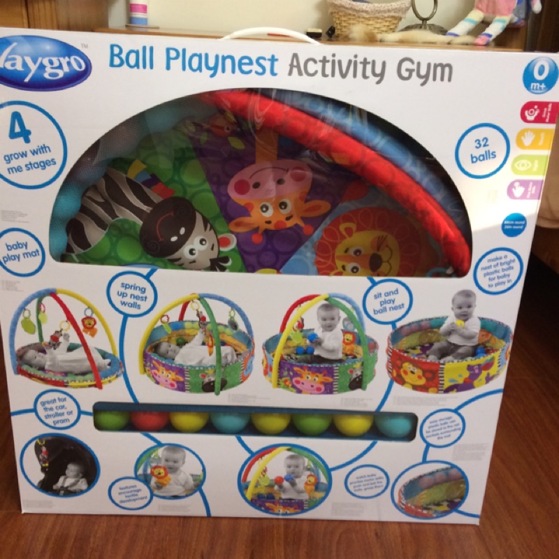 Playgro Ball playnest Activity Gym 動物球池遊戲墊