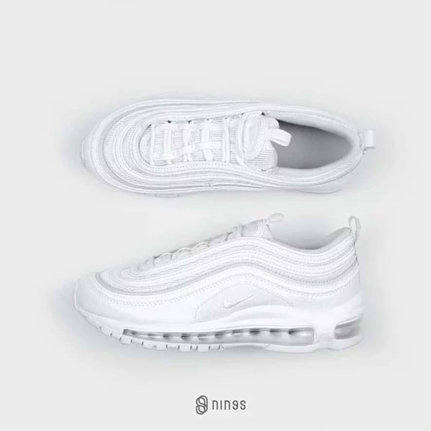 Nike Air Max 97 OG QS 'Silver Bullet' Metallic Silver Scelf