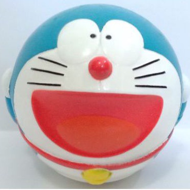現貨 絕版 老物 古董 正版 日本小學堂 哆啦a夢 Q版圓型 立體公仔 軟膠材質 可捏捏 造型皮球