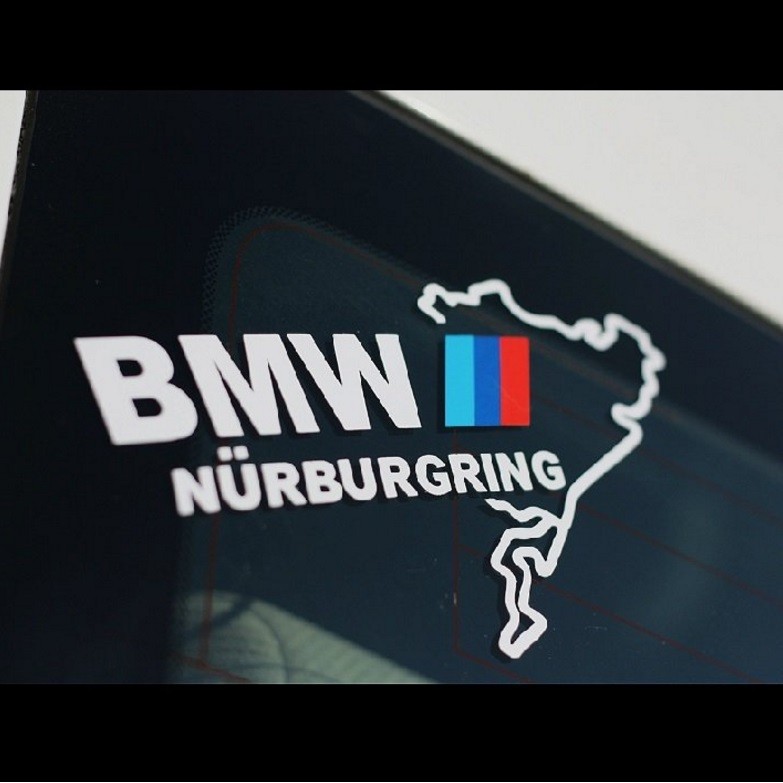 BMW 紐博格林賽道 前檔貼 Nurburgring貼紙 M power 後檔貼