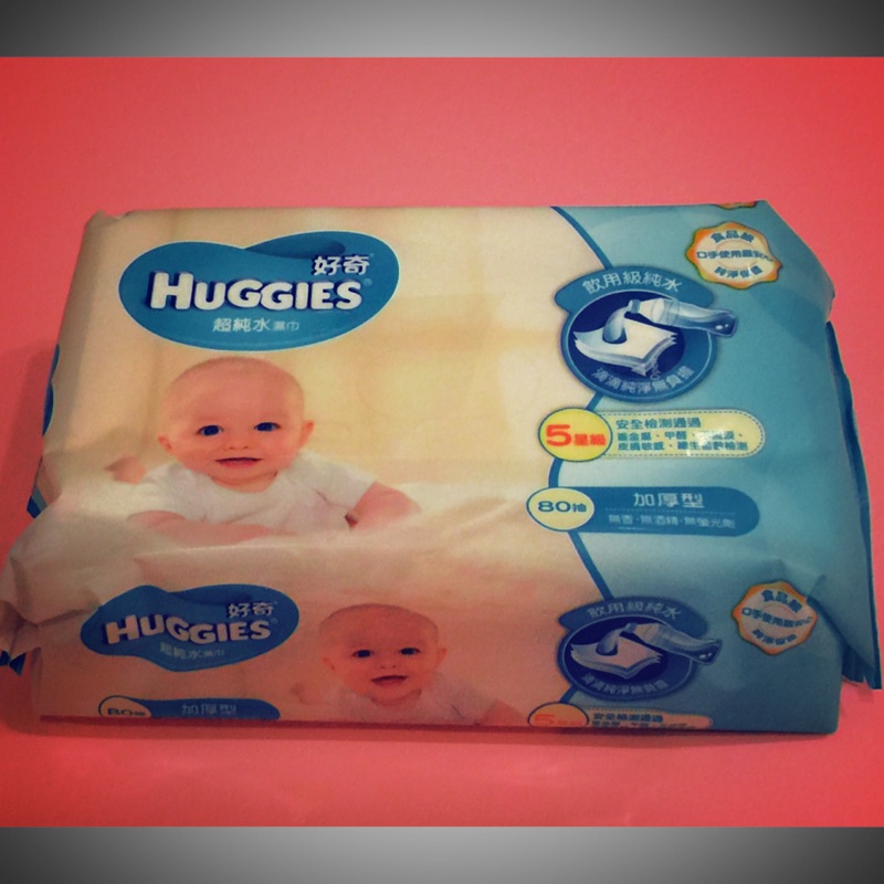 好奇 HUGGIES 超純水濕巾/嬰兒 濕紙巾/加厚型80抽 /全新現貨