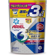 Ariel 日本進口三合一3D洗衣膠囊5顆裝 /洗衣球 53顆袋裝 公司貨非水貨