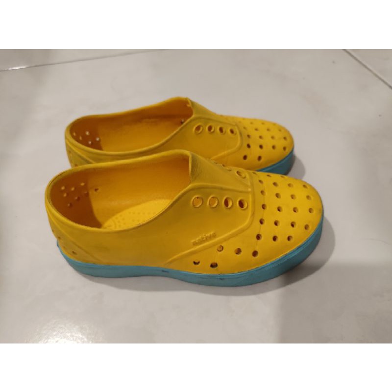 native小童鞋 小米勒時尚黃x超級藍C12（18.5cm）