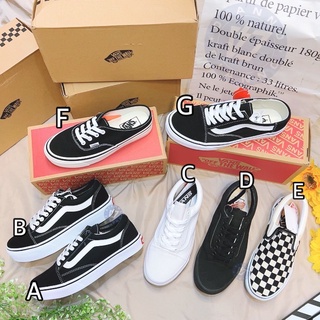 帝安諾-實體店面-Vans Old Skool 2.0 基本款 黑白 厚底 懶人鞋 全黑 棋盤格 增高 增高三公分