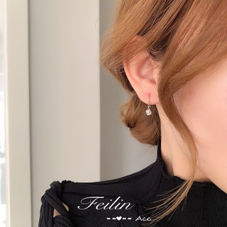 【FEILIN ACC】韓國 🇰🇷 925純銀耳飾耳環法式高級感耳墜年新款養耳洞耳釘睡覺免摘