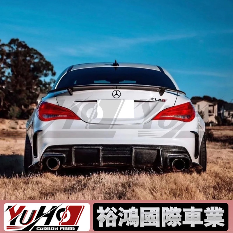 【全台可安裝】適用於賓士Benz W117 CLA220 260 CLA45 RT款碳纖維尾翼 飛機尾翼 免打孔